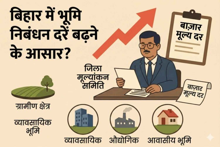 Signs of rising land prices in Bihar, significant increase in registration rates possible from April.